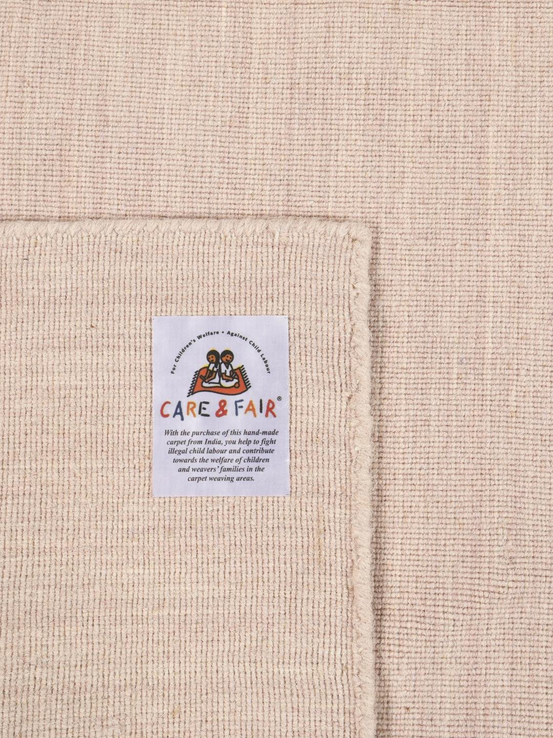 Handloom flat - Rose Clair Tapis de Laine 200 x 250 cm – Image 9