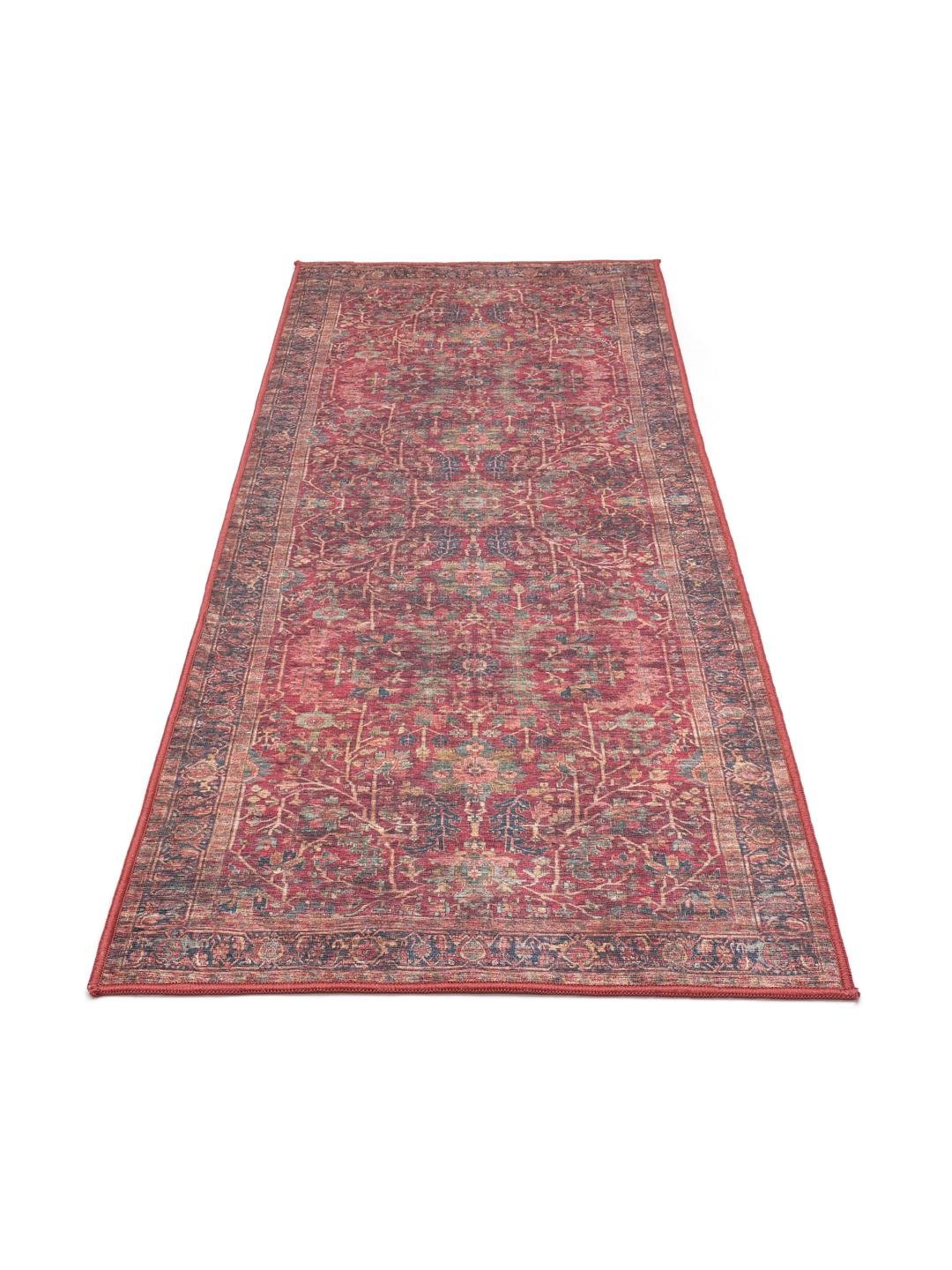 Khalifa Oriental - Rouge Tapis coton De passage 80 x 250 cm – Image 2