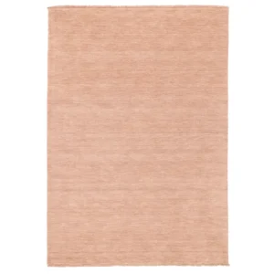 Handloom fringes - Rose Tapis de Laine 200 x 300 cm