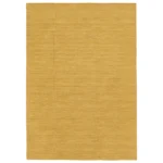 Handloom flat - Jaune Tapis de Laine 200 x 300 cm