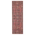 Khalifa Oriental - Rouge Tapis coton De passage 80 x 250 cm