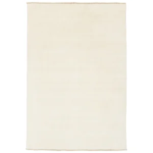Handloom fringes - Blanc Ivoire Tapis de Laine 200 x 300 cm